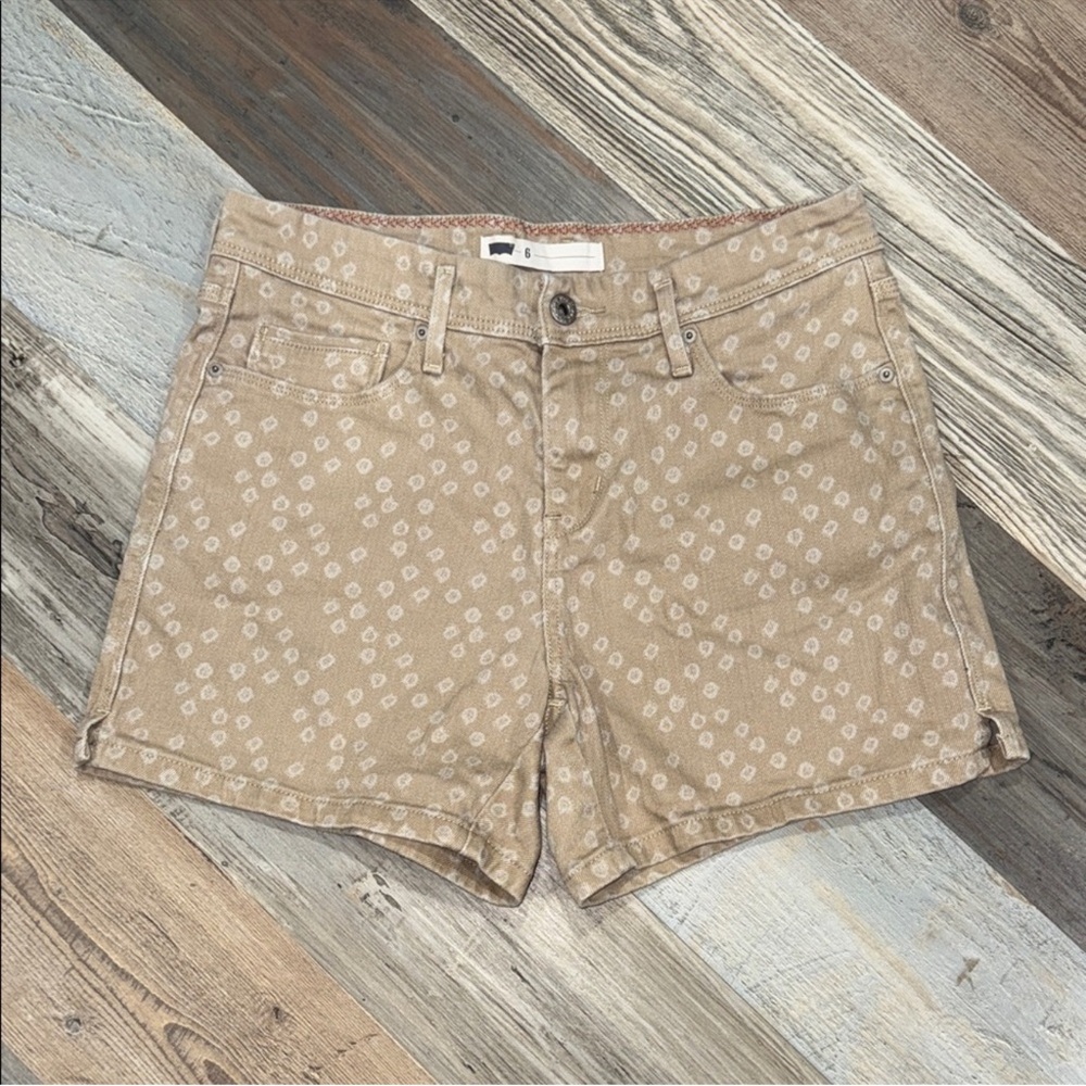Levi's Tan Jean Shorts